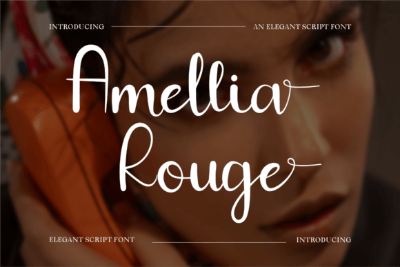 Amellia Rouge Script Font for Handmade Products and Craft Designs