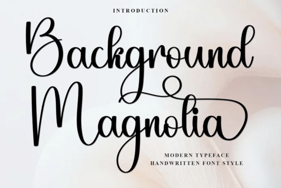 Background Magnolia Font