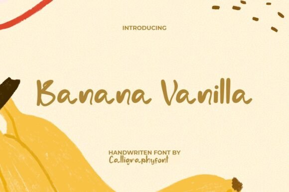 Banana Vanilla Font for Web Design