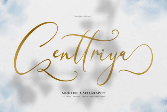 Centtriya: A Graceful Script Font