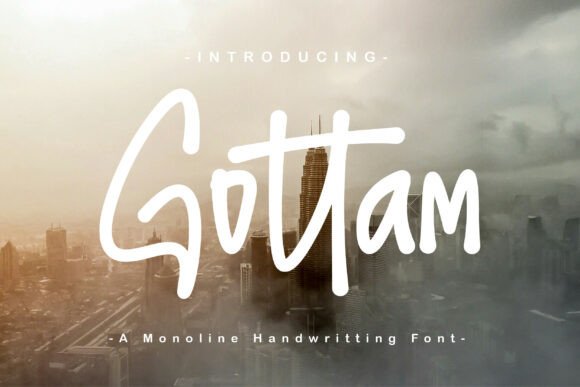 Gottam City: A Handwritten Script Font for Digital Designers