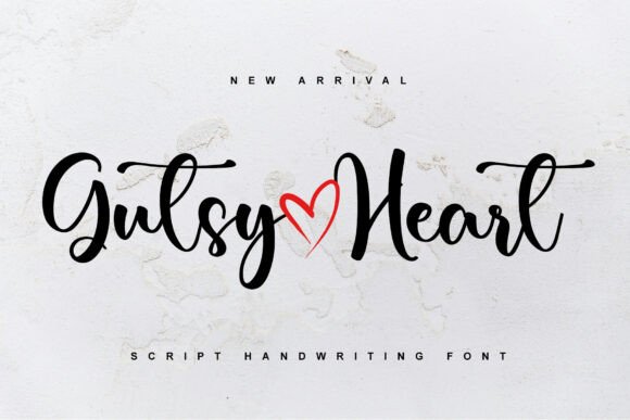 Gutsy Heart Font Review for Small Business Branding