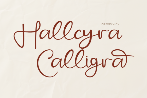 Hallcyra Calligra: A Handwritten Font for Small Business Branding