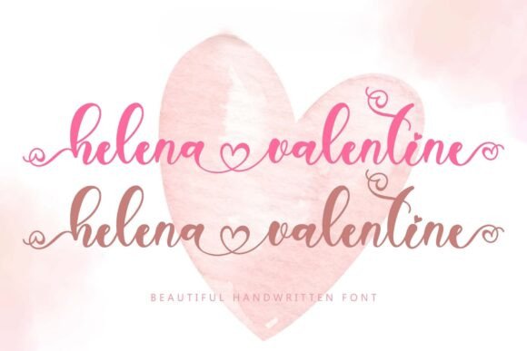 Helena Valentine: A Handwritten Font for Editorial Design and Publishing