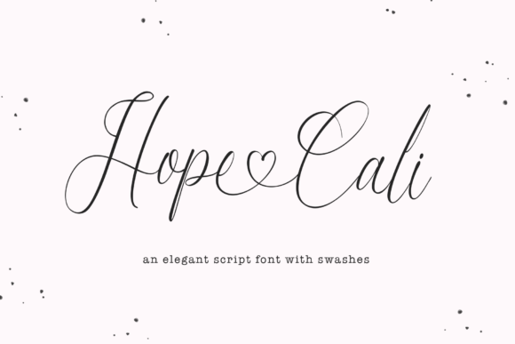 Hope Cali: Script Typeface for Handmade Elegance
