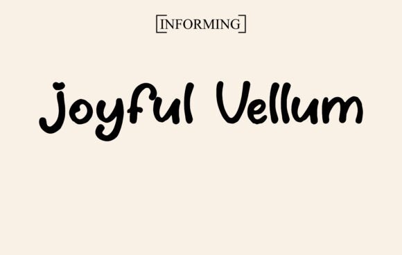 Joyful Vellum Font Review