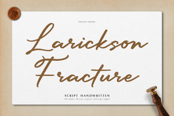 Larickson Fracture: The Script Font That Makes Your Brand Feel Human