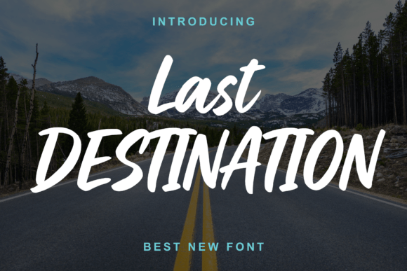 Last Destination Font Brings Script Elegance to Web Design Projects