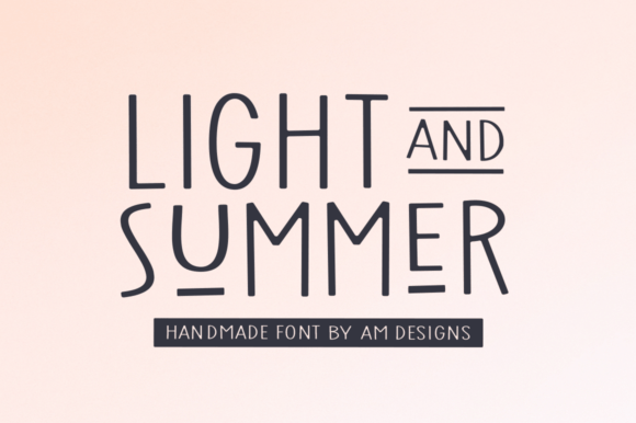 Light Summer Font for Web Design