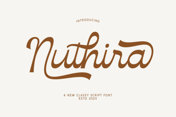 Nuthira: The Script Typeface That Elevates Editorial Design