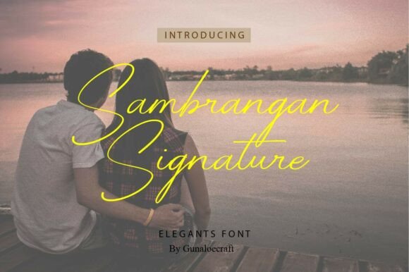 Sabrangan Signature: A Handwritten Font for Thoughtful Editorial Design