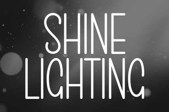 Shine Lighting Font: A Handwritten Display Type for Makers