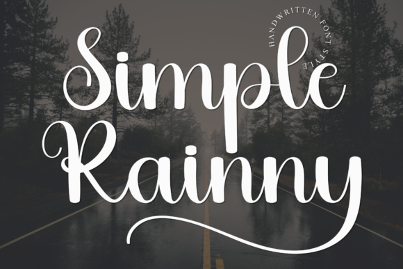 Simple Rainny: A Script Font That Elevates Small Business Branding