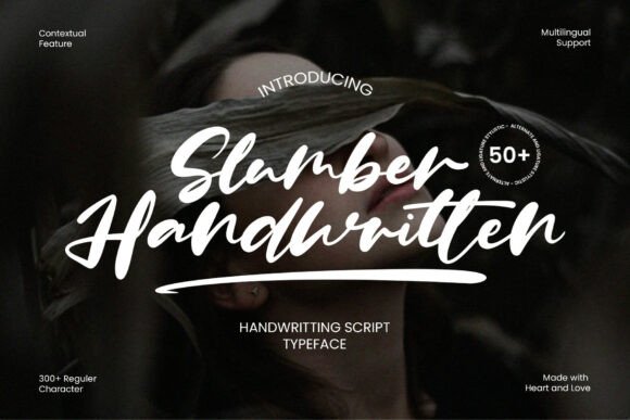 Slumberhandwritingscript Adds Natural Elegance to Layouts