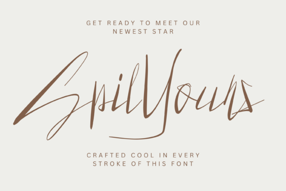 Spilyours: A Handcrafted Script Font for Digital Branding