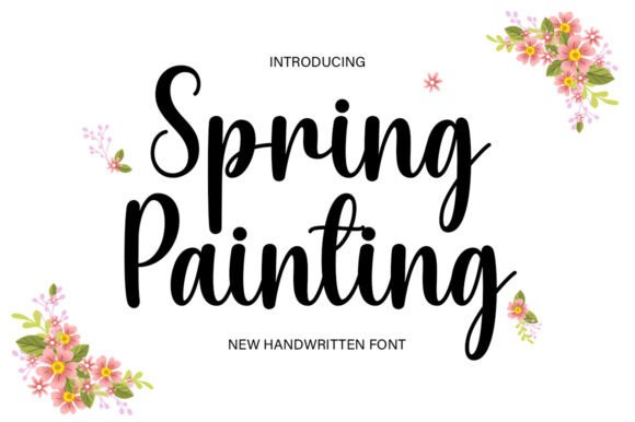 Spring Painting: A Handwritten Font for Thoughtful Editorial Design