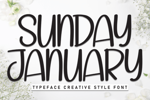 Sunday January: A Handwritten Display Font for Editorial Storytelling