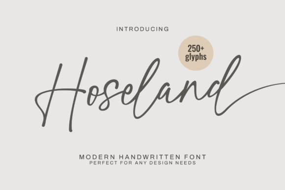 Use Hoseland for Bold, Beautiful Typography