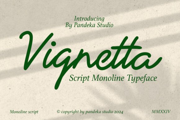 Vignetta: A Handwritten Typeface for Elegant Editorial Design